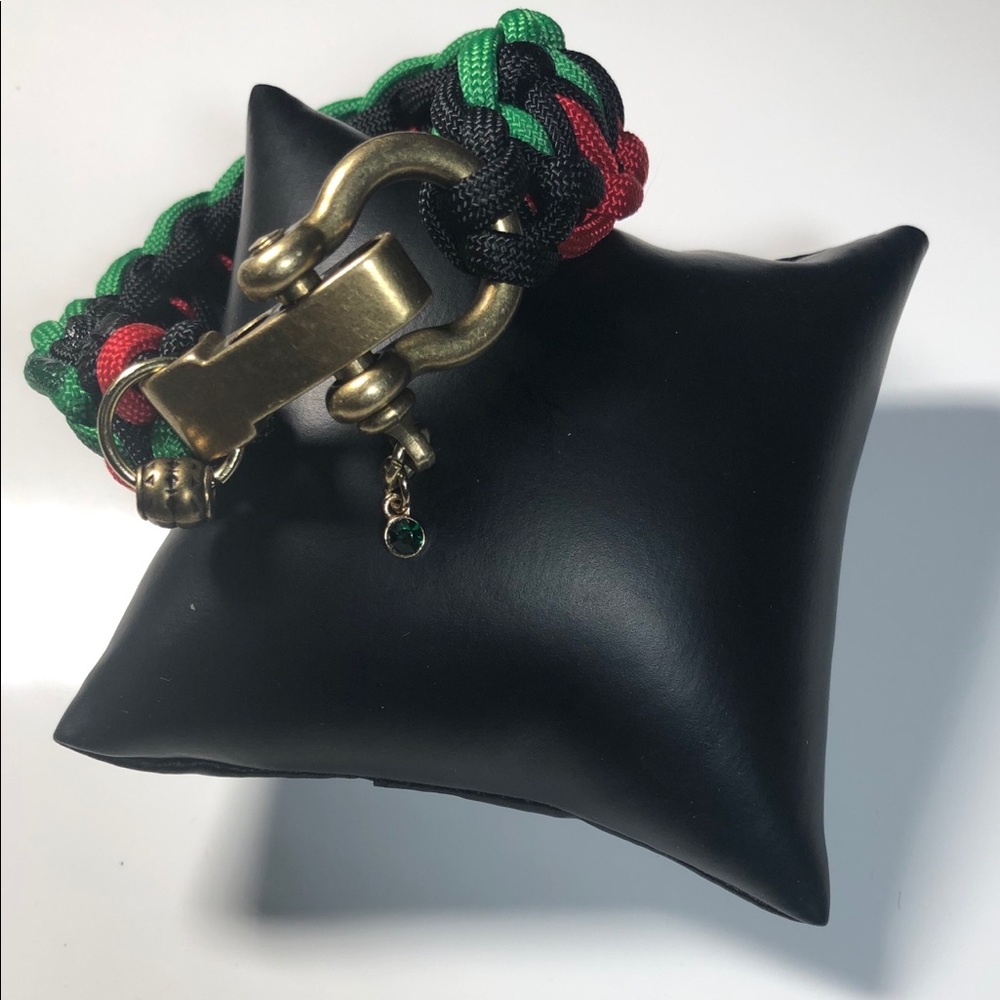 Premium Pan African Flag 550 Paracord Bracelet